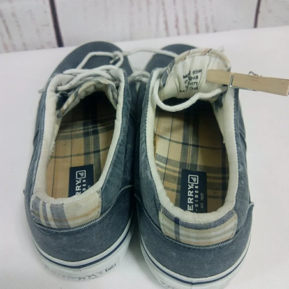 Sperry Top Sider Men's Gray/White Boat Shoes